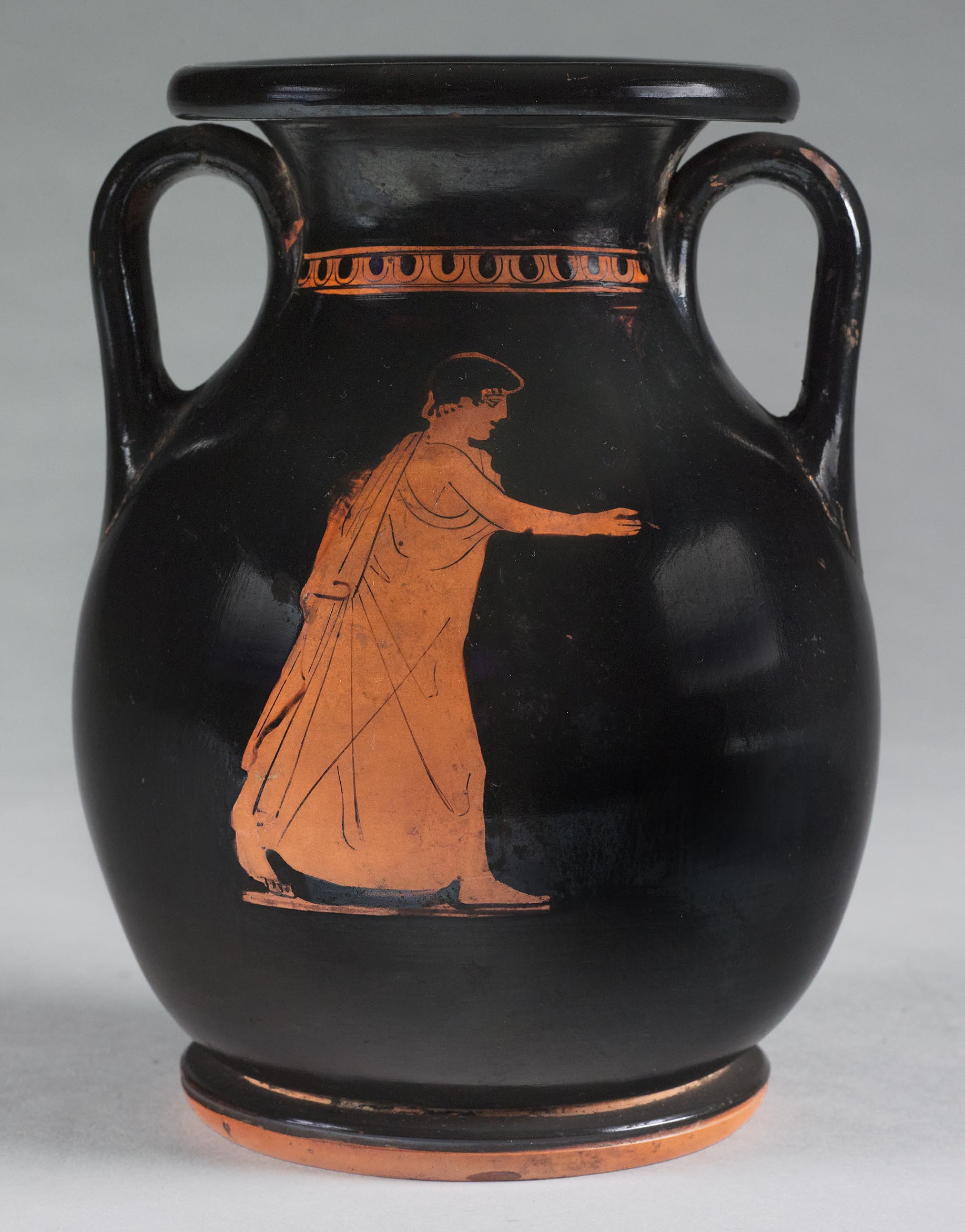 The other side of the vase, the body depicting a standing male youth