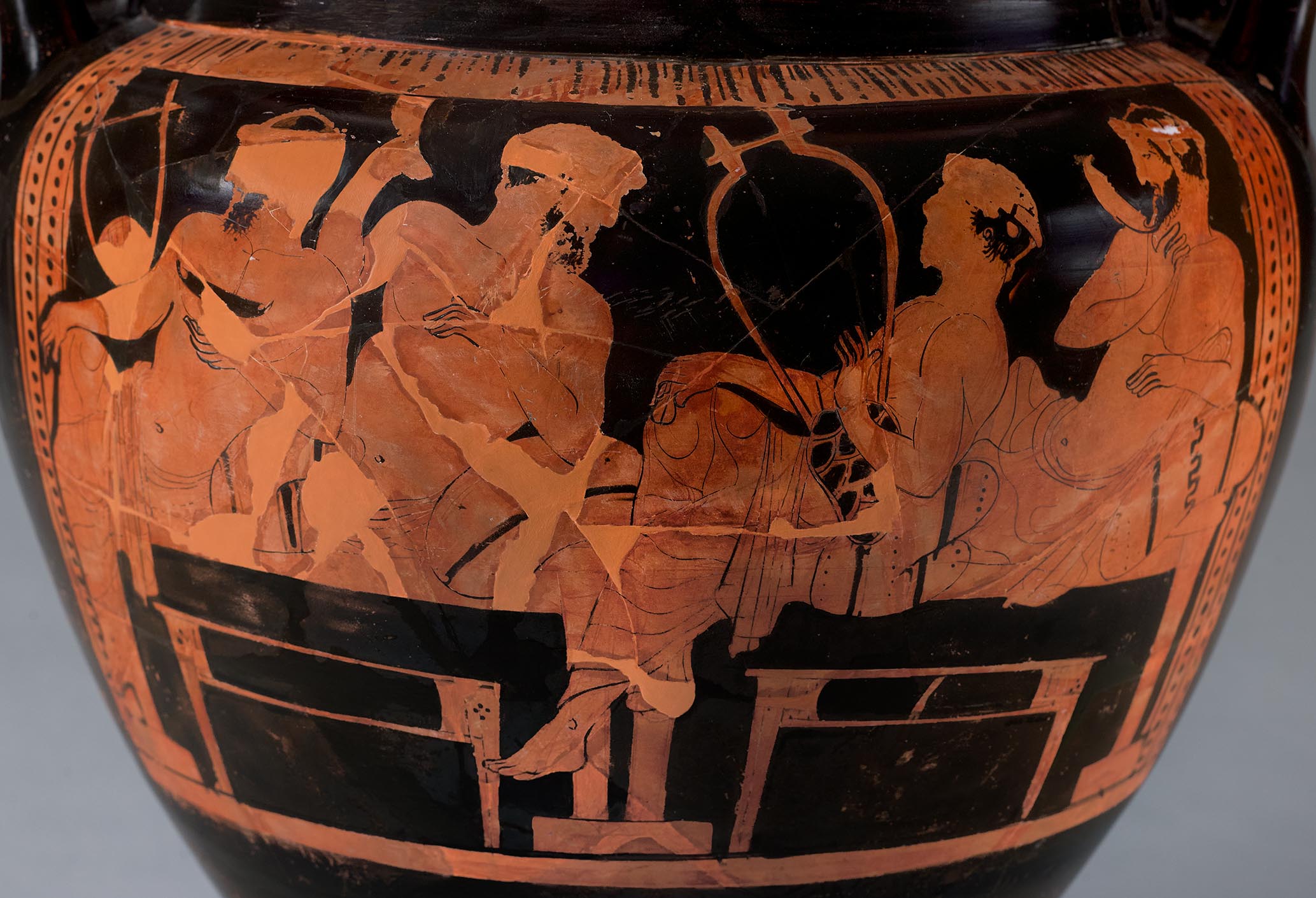 Detail showing the symposion