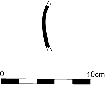 Line drawing profile view of the fragment