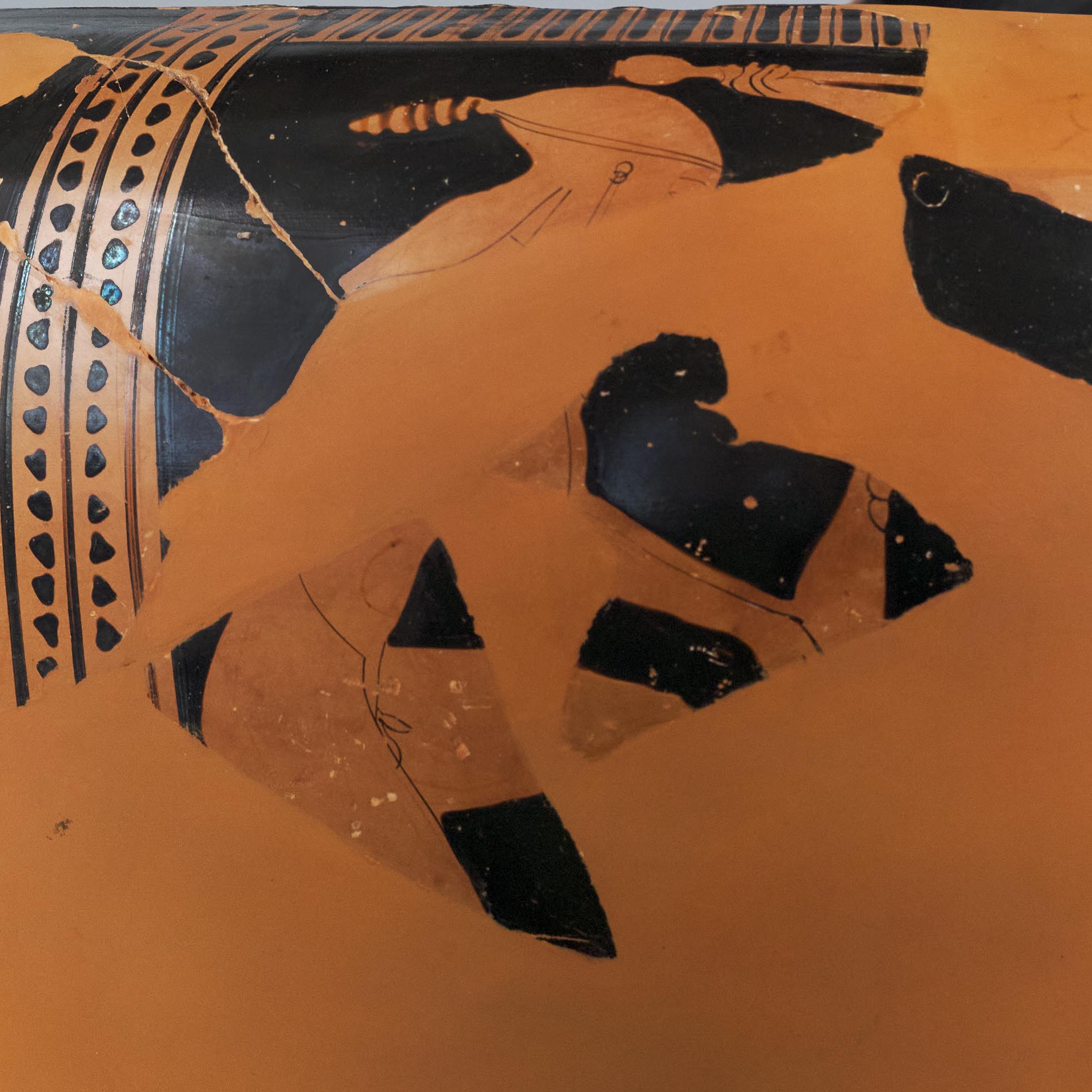 Detail showing a warrior