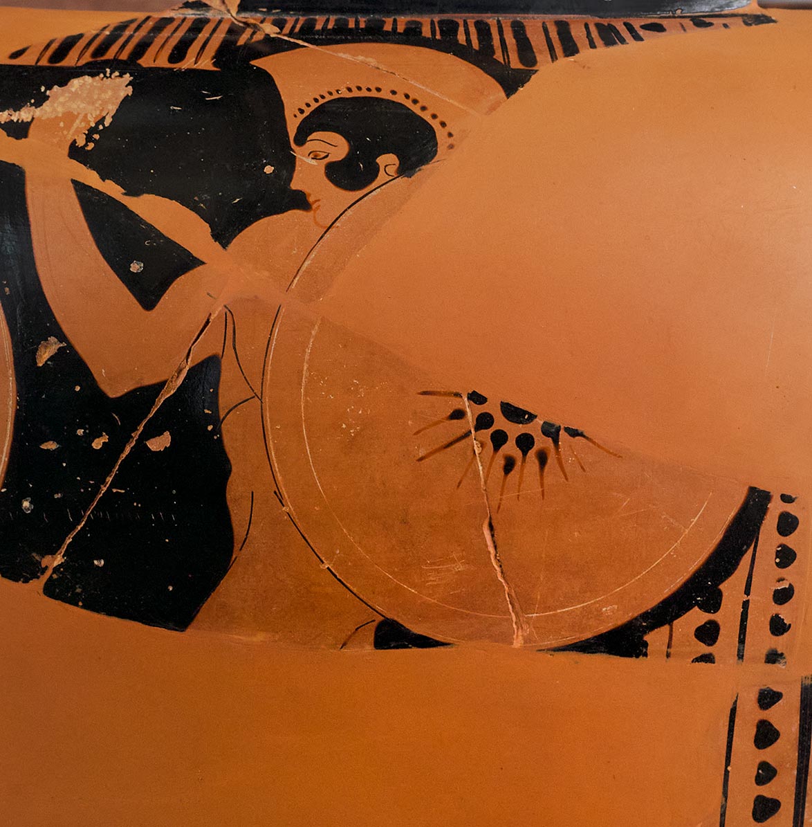 Detail showing a third warrior