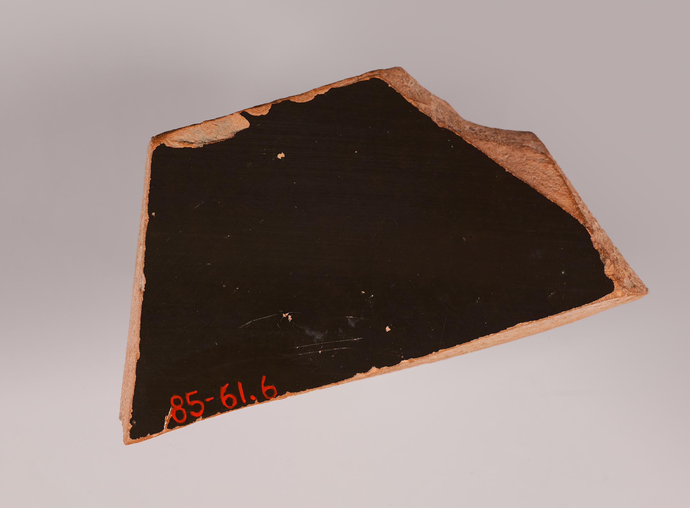 Interior view of the first fragment, fired black