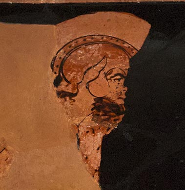 Detail showing a satyr