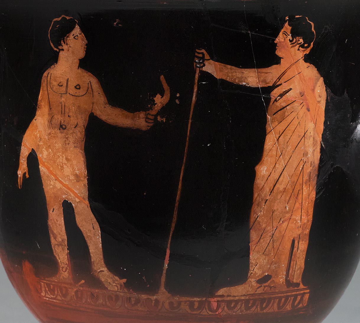 Detail showing the figures