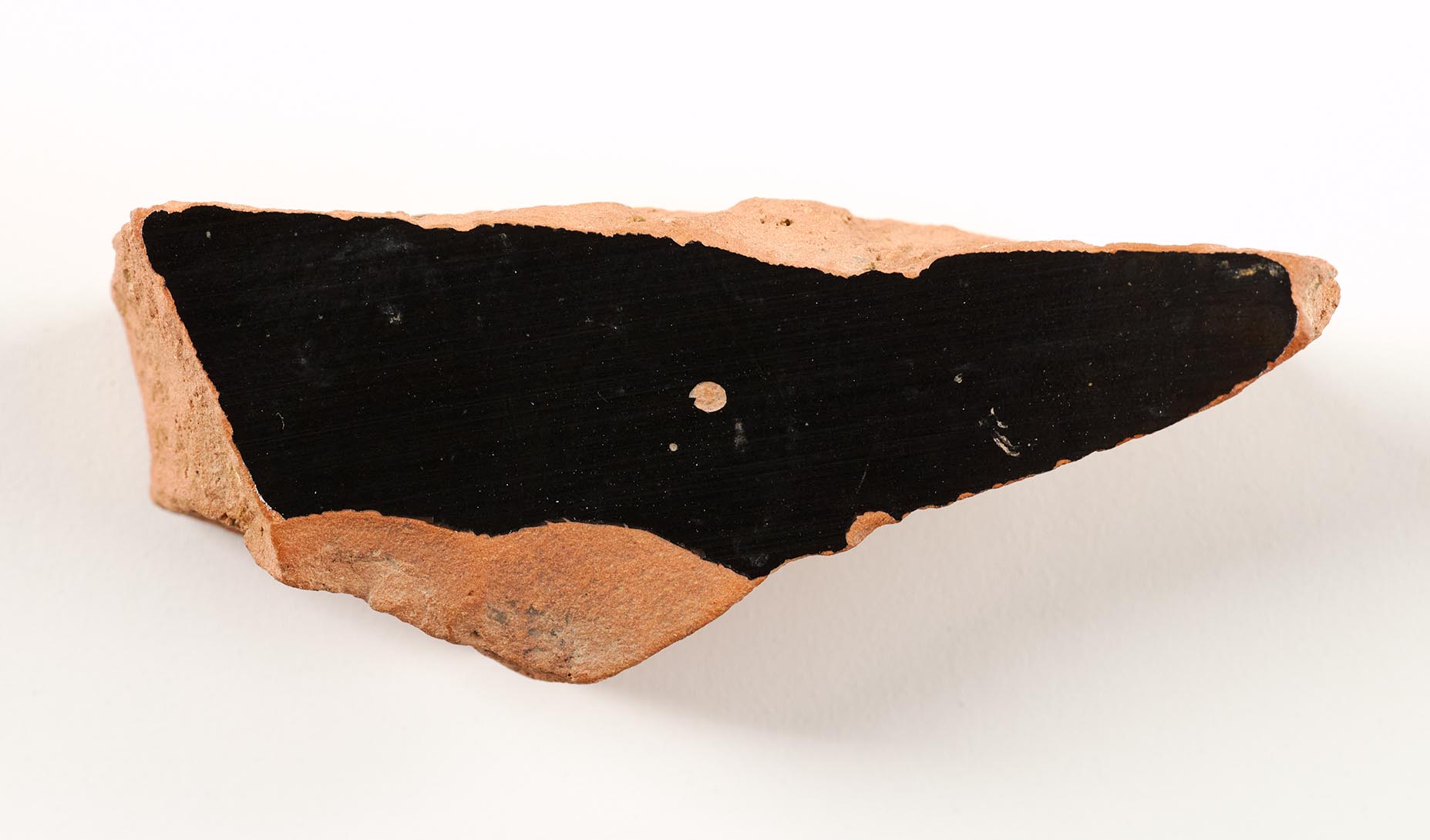 Interior view of the fragment, fired black