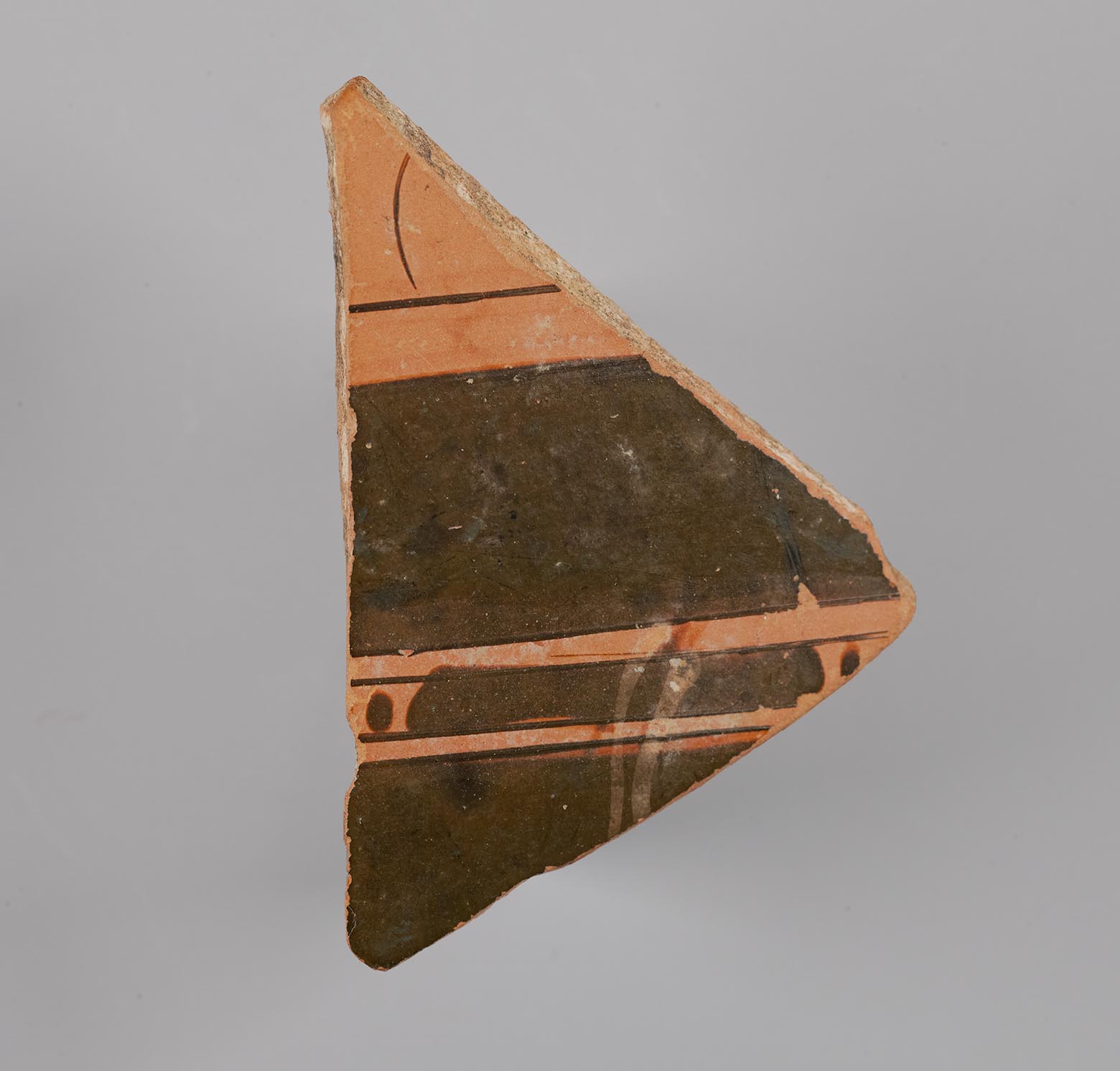 One fragment from a krater, with painted decoration