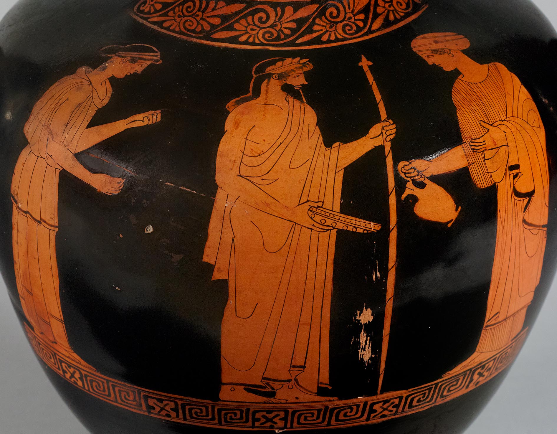Detail showing the three figures