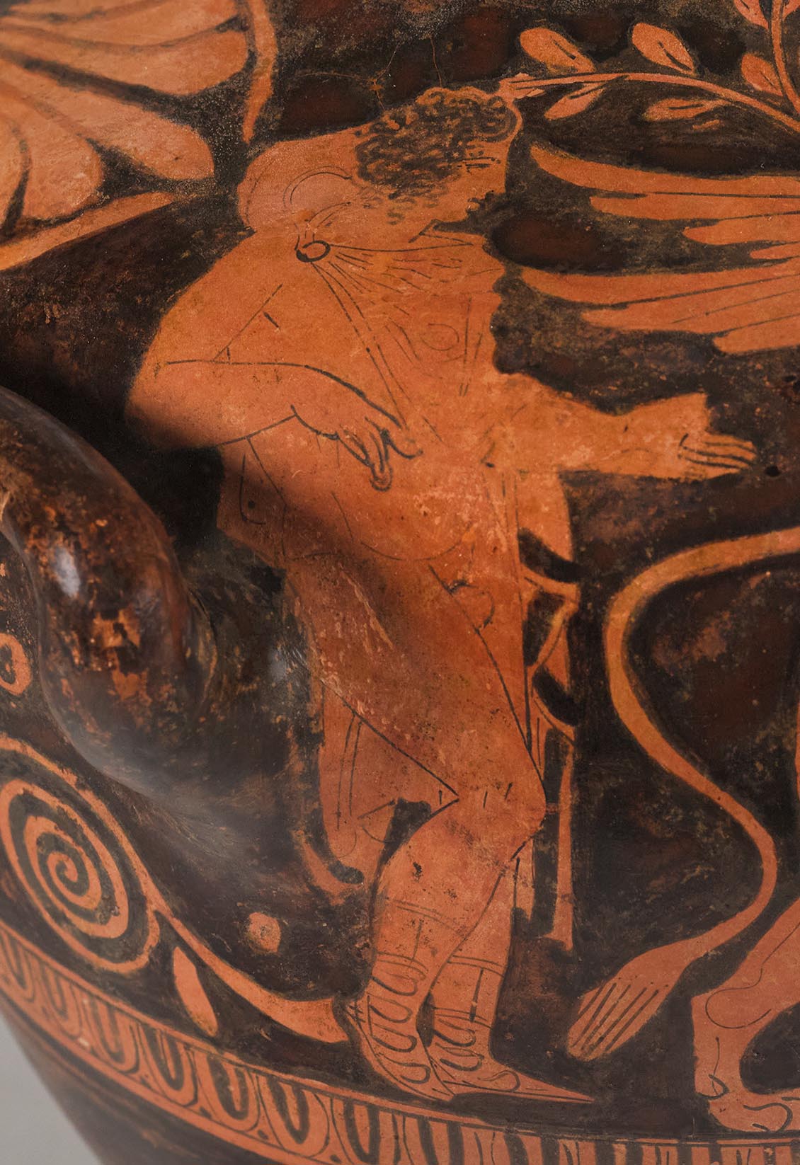 Detail showing the male youth