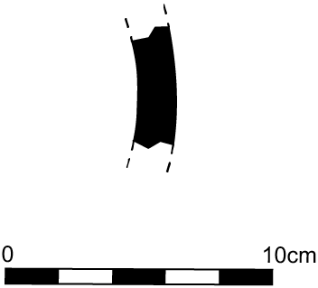 Line drawing profile view of the fragment