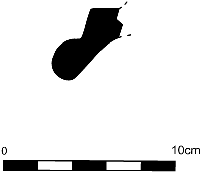 Line drawing profile view of the fragment